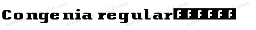 Congenia regular字体转换